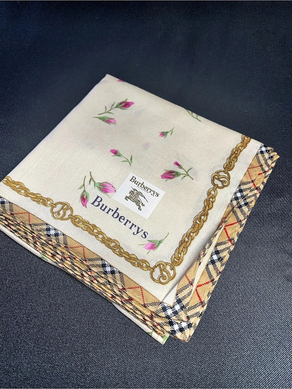 Burberry Floral Mini Silk Scarf